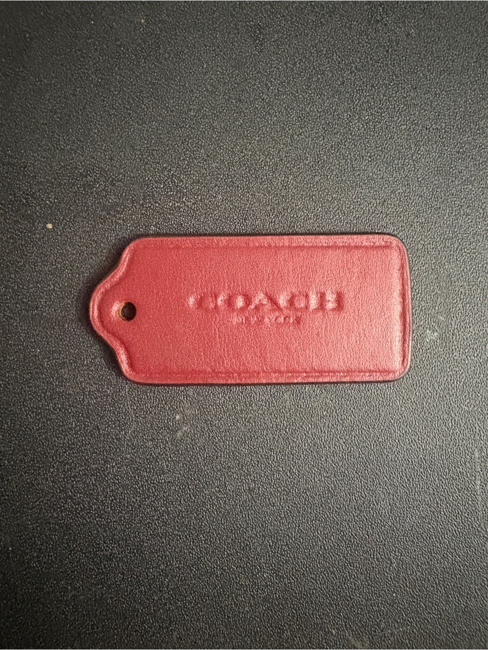 COACH Leather Hangtag